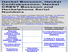 Tablet Screenshot of heckelbassoons.info